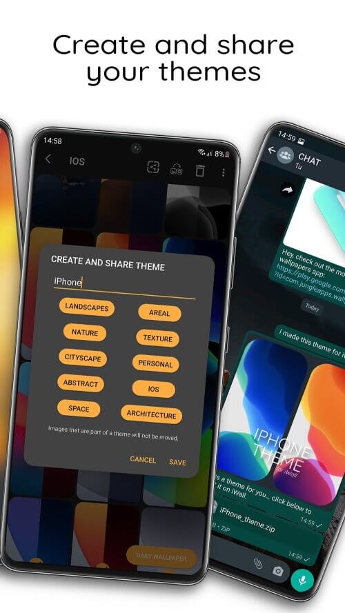 iWALL: iOS Blur Dock Bar screenshot 5