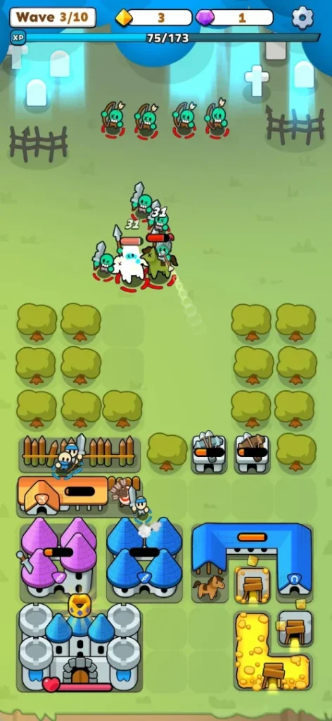 Fortress Merge: Puzzle Defense screenshot 5