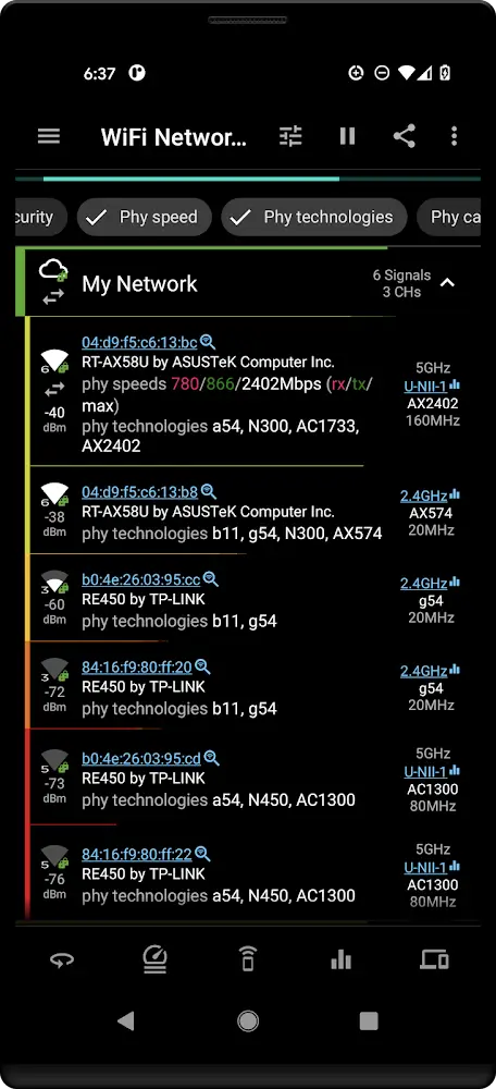 Speed Test WiFi Analyzer (analiti) screenshot 5