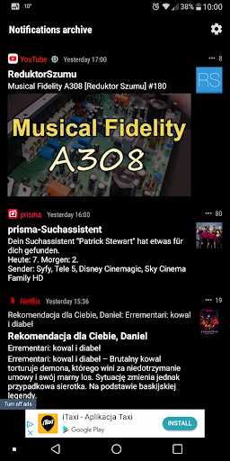 Notifications archive screenshot 5