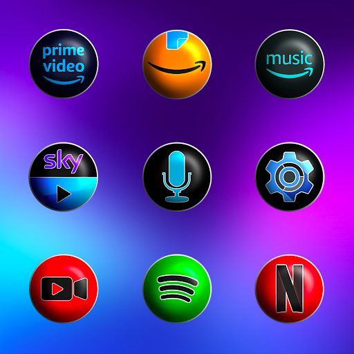 Pixly Fluo 3D – Icon Pack screenshot 5