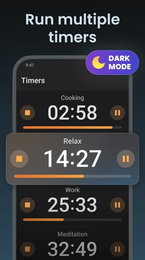 Multi Timer: Timer + Stopwatch (Timer Plus) screenshot 5