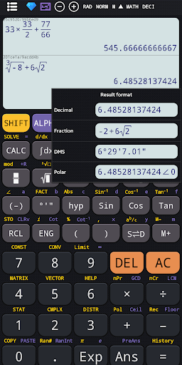 Scientific calculator plus 991(CalcES) screenshot 5