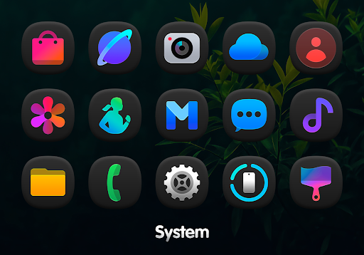 OneDark 3D Icon Pack MOD screenshot 5