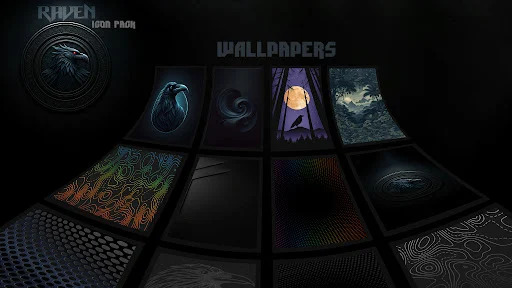 Raven Dark Icon Pack MOD screenshot 5