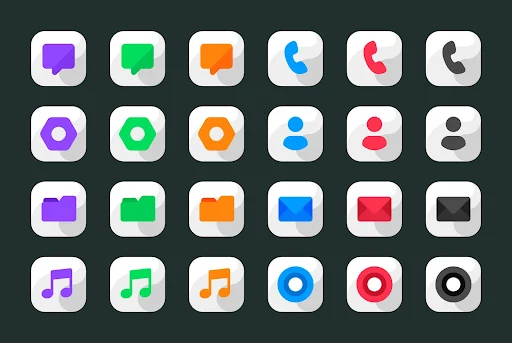 Maahes White – Icon Pack screenshot 5