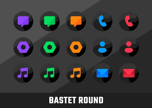 Bastet – Icon Pack (Round) screenshot 5