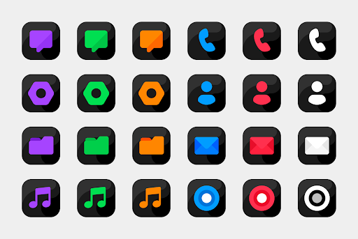 Bastis Black – Icon Pack screenshot 5