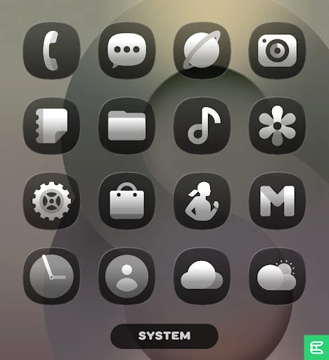 OneGlass (Dark) – Icon Pack screenshot 5