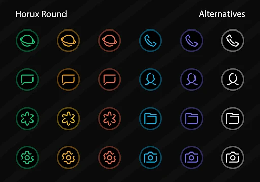 Horux – Icon Pack (Round) screenshot 5