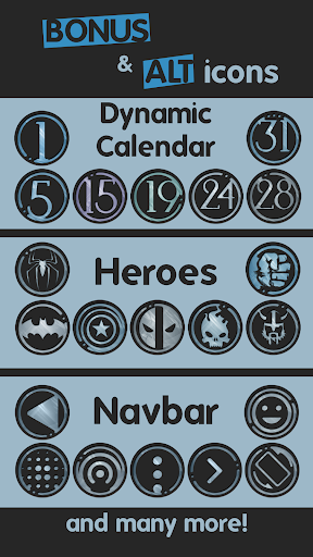 Azulox Icon Pack – Dark mode screenshot 5