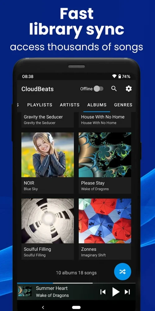 CloudBeats Cloud Music Player screenshot 5