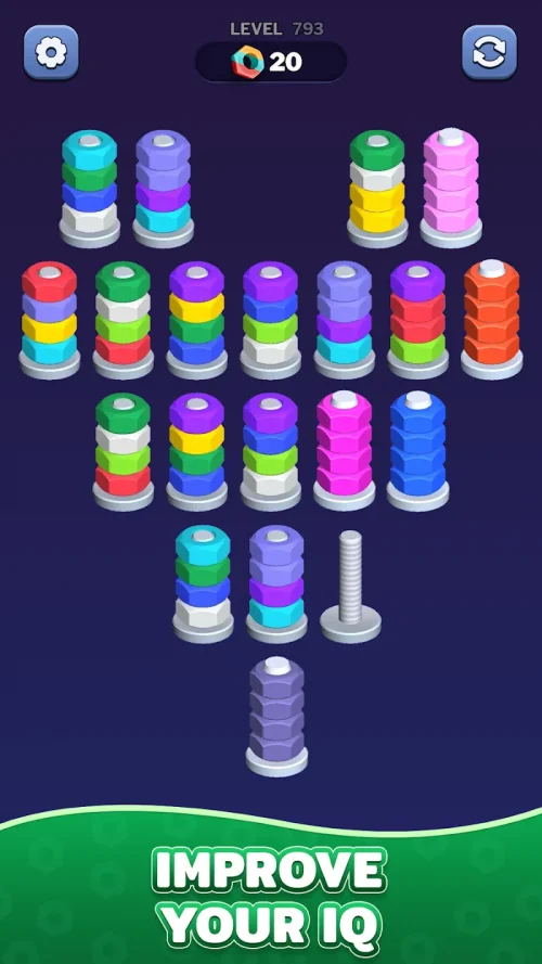 Nuts Color Sort: Sorting Games screenshot 5