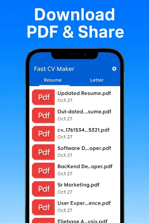 Fast CV Maker: Resume Builder screenshot 5