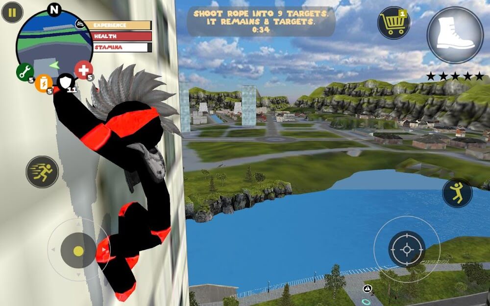 Stickman Rope Hero screenshot 5