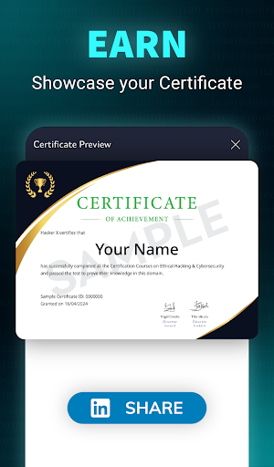 Learn Ethical Hacking: HackerX MOD APK hackerx_1.5.1 (Pro Unlocked) screenshot 5