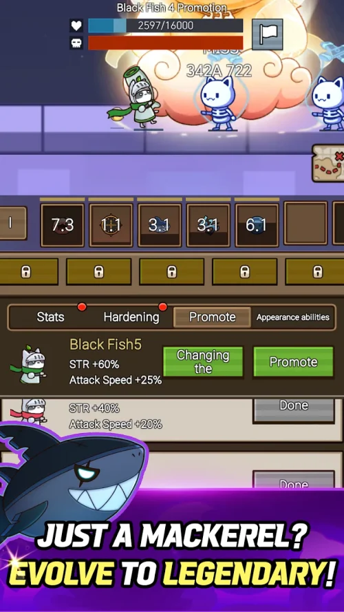 Cat Warrior Idle screenshot 5
