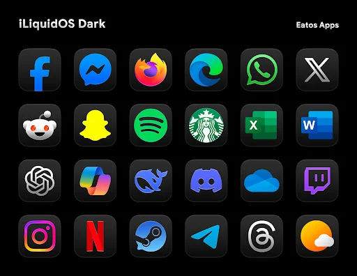 iLiquid Dark Icon Pack MOD screenshot 6