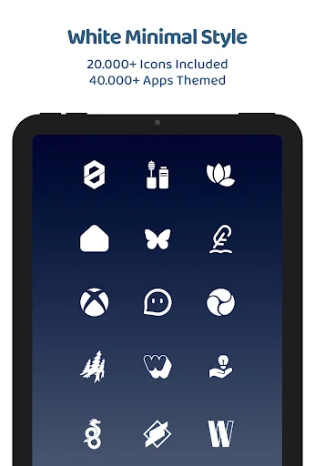 White Moonlight – Icon Pack screenshot 6