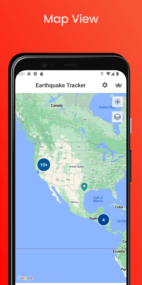 Earthquake App – Tracker, Map screenshot 6