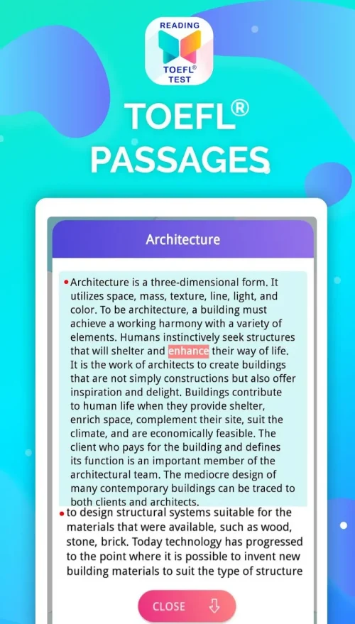 Reading – TOEFL Prep Tests (TOEFL Reading) screenshot 6