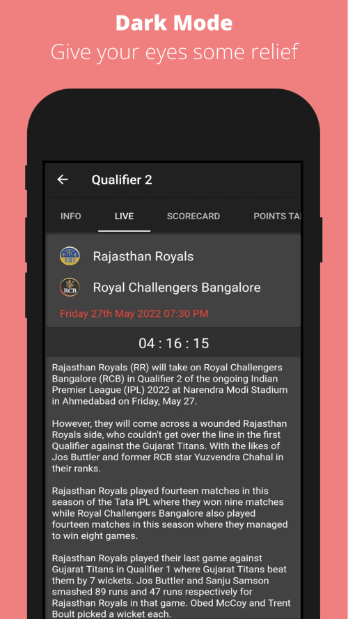 CricRed – Cricket Live Score screenshot 6