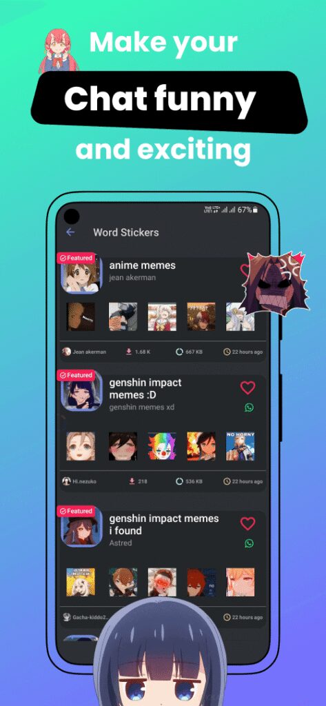 Anime Stickers screenshot 6