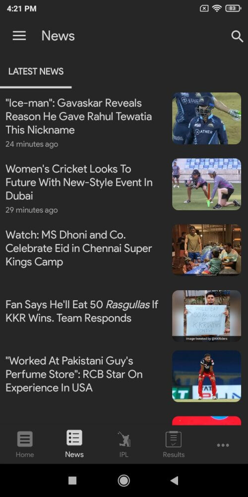 NDTV Cricket screenshot 6