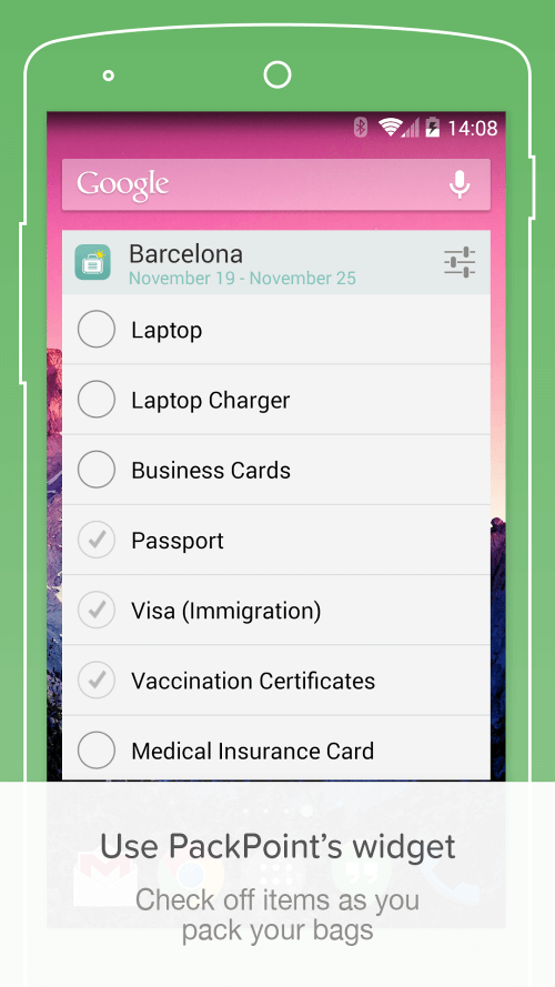 PackPoint travel packing list screenshot 6