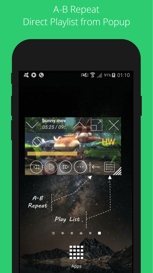 Lua Player Pro (HD POP-UP) screenshot 6
