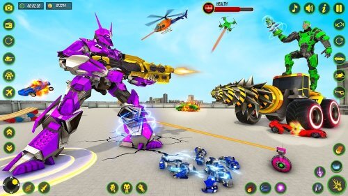 Bull Robot Car Transforming Games screenshot 6