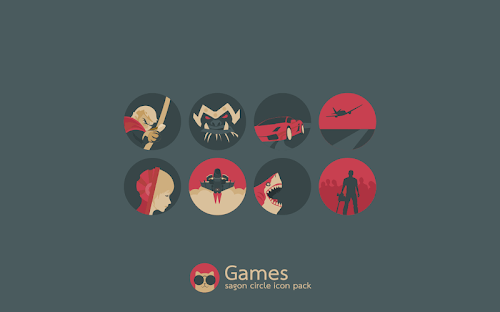 Sagon Circle: Dark Icon Pack screenshot 6