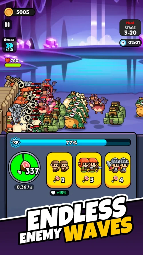Tiny Warriors Rush – Idle TD screenshot 6