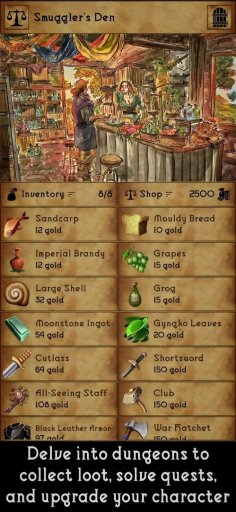 Grim Tides – Old School RPG screenshot 6