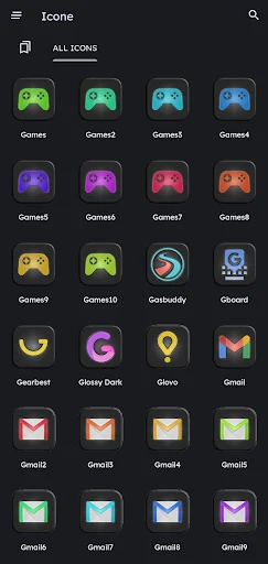 Glossy Dark &#8v2.2; Icon Pack screenshot 6