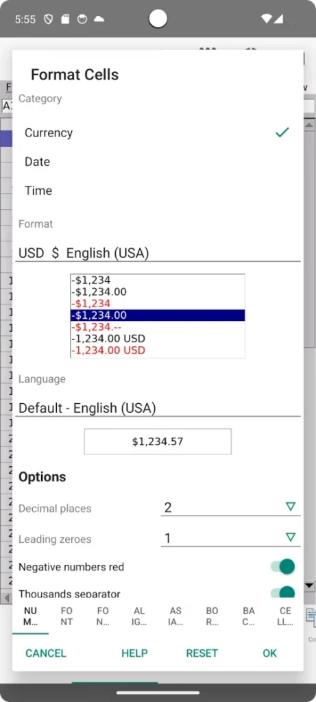 AndrOpen Office screenshot 6