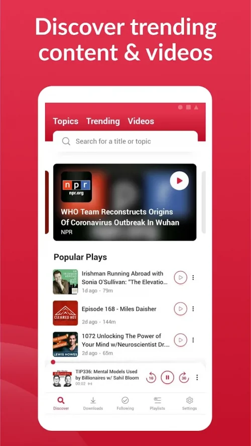 Offline Podcast App: Player FM screenshot 6