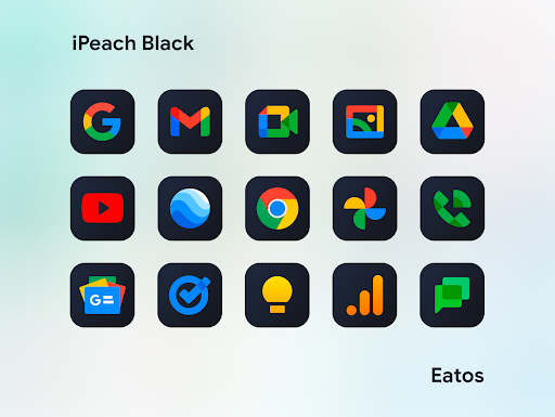 iPeach Black – Icon Pack screenshot 6