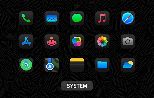 iDarkOS 18 – Icon Pack screenshot 6