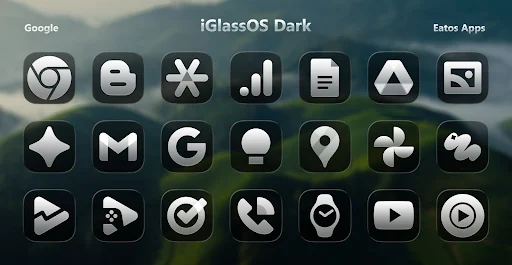 iGlassOS Dark – Icon Pack screenshot 6