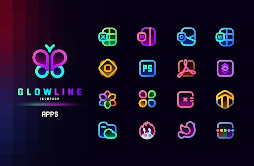 GlowLine Icon Pack screenshot 6