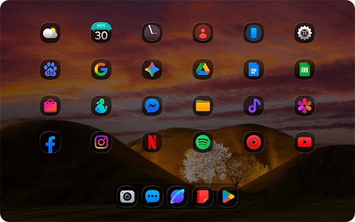 OneColor GlassDark – Icon Pack screenshot 6