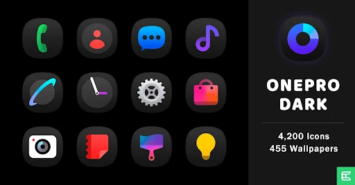 OnePro Dark – Icon Pack screenshot 6