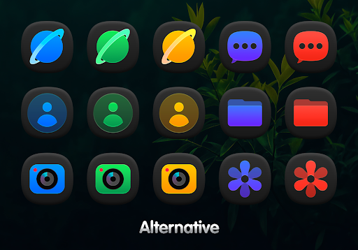 OneDark 3D Icon Pack MOD screenshot 6