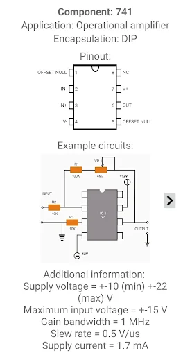 Electronic Component Pinouts screenshot 6