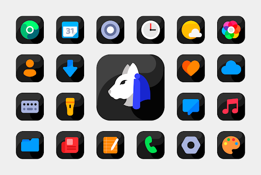 Bastis Black – Icon Pack screenshot 6