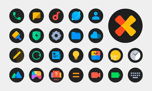 MiDark – Icon Pack (Round) screenshot 6