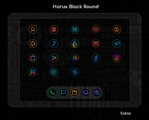 Horux – Icon Pack (Round) screenshot 6