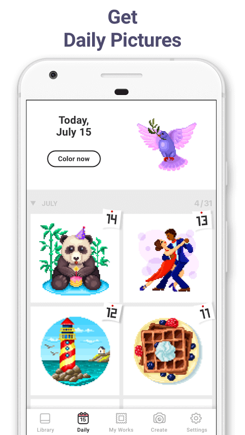Pixel Art – color by number screenshot 7