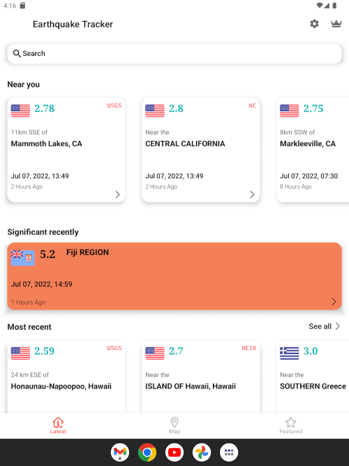 Earthquake App – Tracker, Map screenshot 7